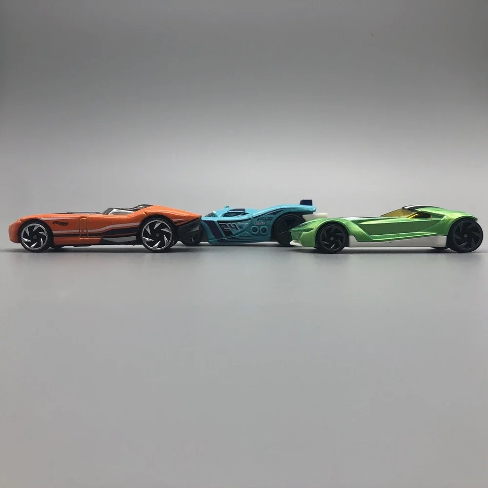Hot Wheels Lot of 3 BDD4 Orange, Prototype H-24 & Twin Mill Gen-E Diecast 1/64